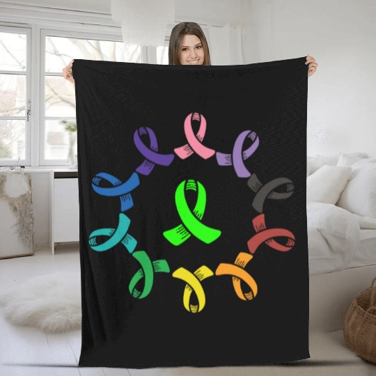 Gastroparesis Awareness Support Squad Cancer Fleece Blankets