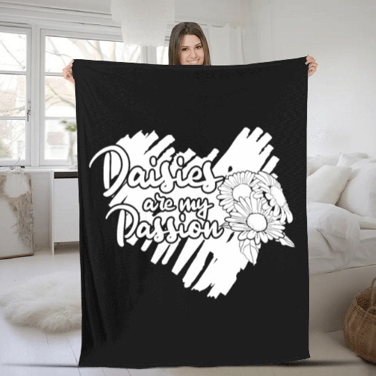 Daisy Garden Gardening Gardener Fleece Blankets
