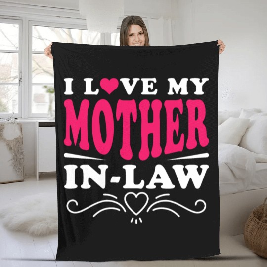 Mother-In-Law Funny Son-In-Law and Daughter-In-Law Fleece Blankets