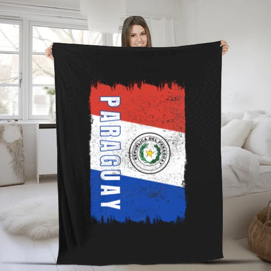 Paraguay Flag Fleece Blankets