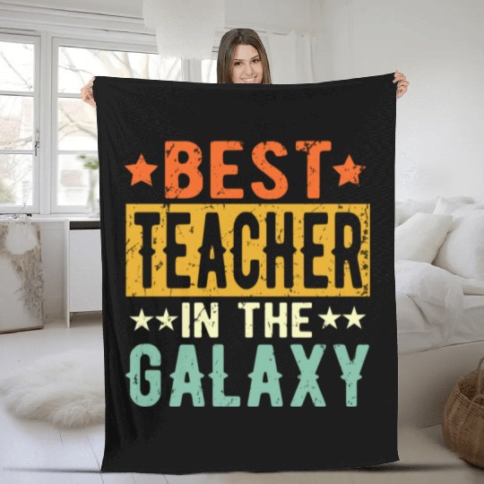 Best Teacher Ever Teacher Gift Fleece Blankets