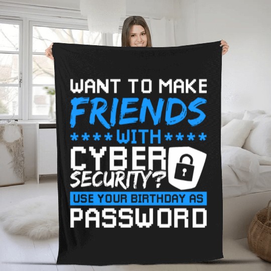 Cyber Security Password hacking Fleece Blankets