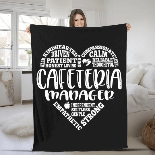 Cafeteria manager, lunch lady, worker Fleece Blankets