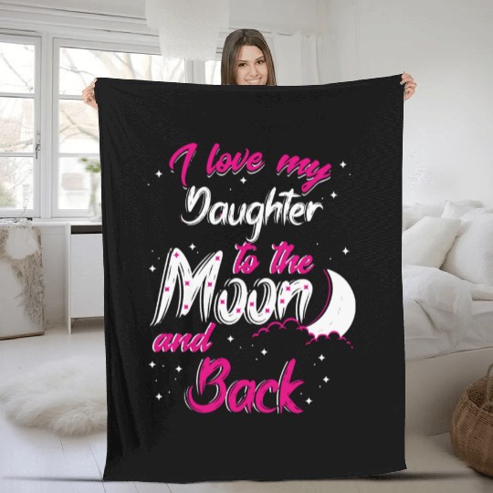 I love my daughter Fleece Blankets