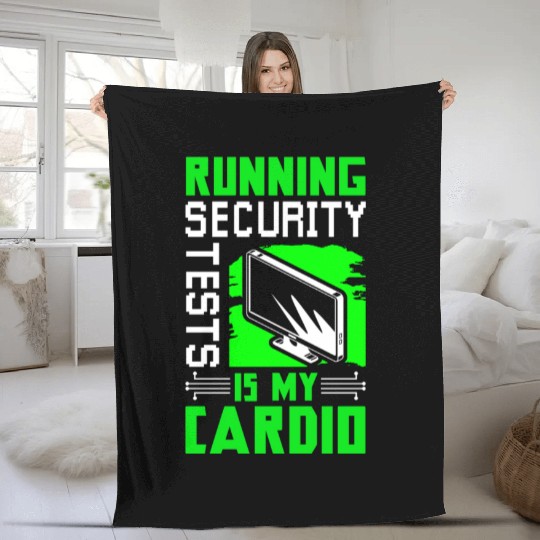 Cyber Security Tests Fleece Blankets