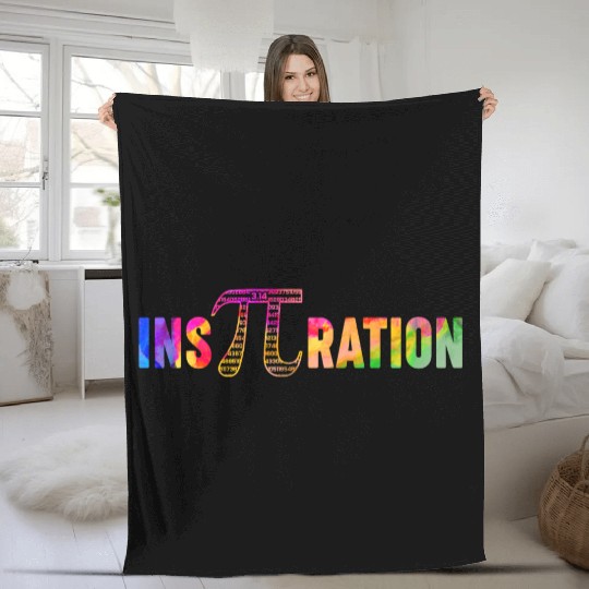 Irrational Number 3.14 Pi Day Math Physics Teacher Fleece Blankets