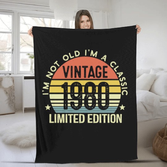 Vintage 1980 Limited Edition I Am A Classic Fleece Blankets