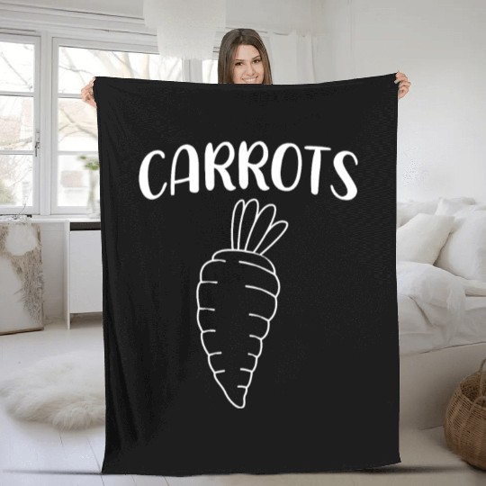 Root Vegetable Crop Carrot Fleece Blankets