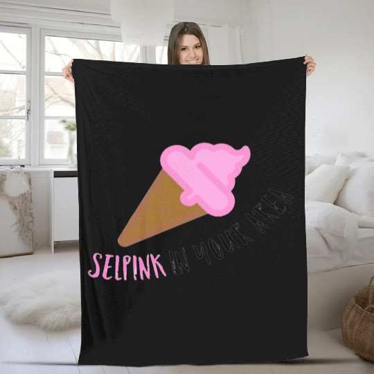 Comedy Ice Scream Fleece Blankets