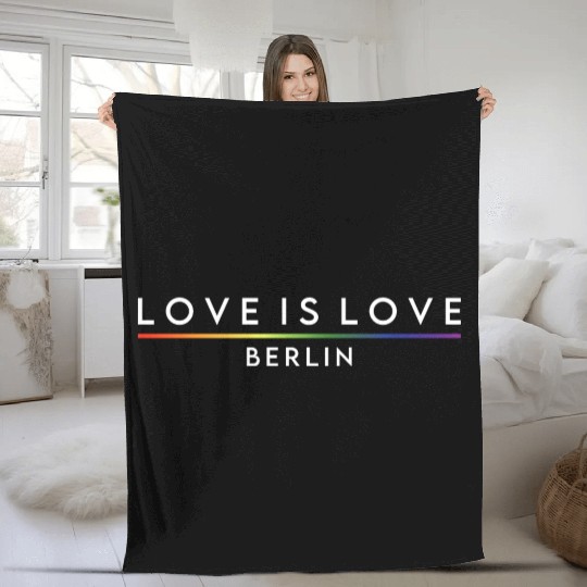 LOVE IS LOVE - Berlin Fleece Blankets