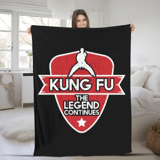 Kung Fu The Legend Continues Fleece Blankets