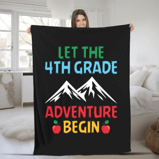 4th Grade Teacher Fleece Blankets