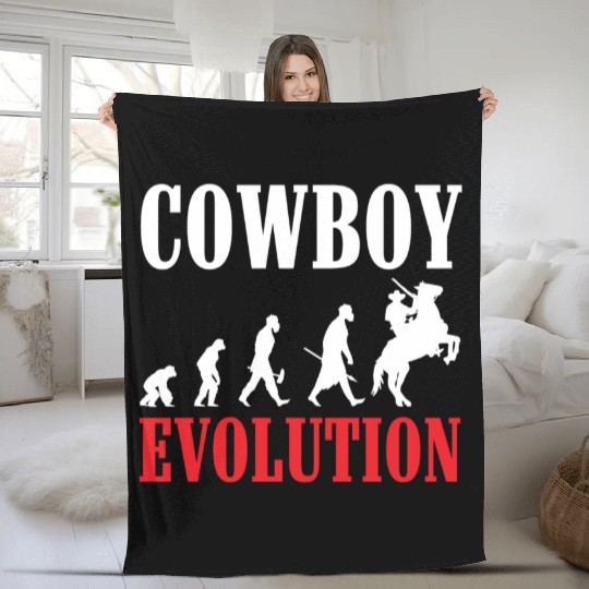 Cowboy Bandit Sheriff Star Freedom Fleece Blankets