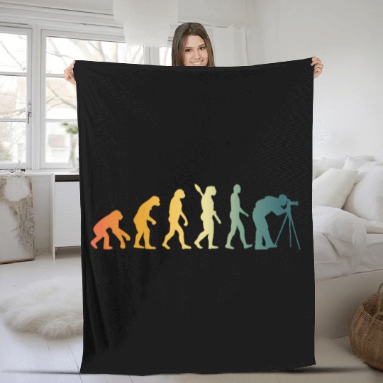 Photographer Evolution Fleece Blankets