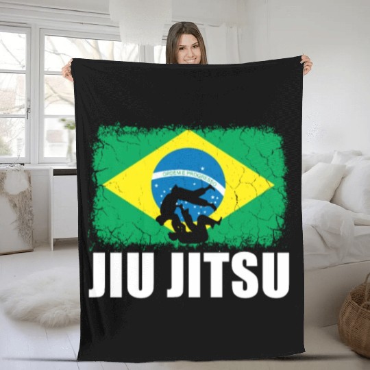 BJJ Gi Brazilian Jiu Jitsu Martial Arts Fleece Blankets