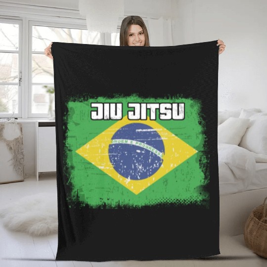 BJJ Gi Brazilian Jiu Jitsu Martial Arts Fleece Blankets