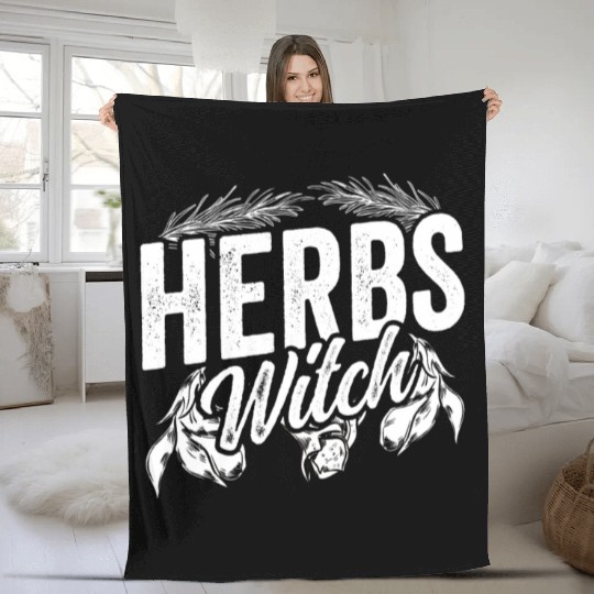 Herbs Witch Herbalism Herb Herbalist Gardening Fleece Blankets