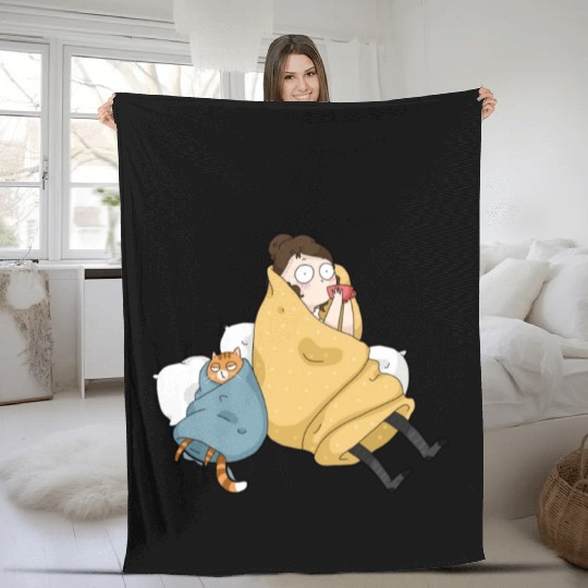 hello weekend Fleece Blankets