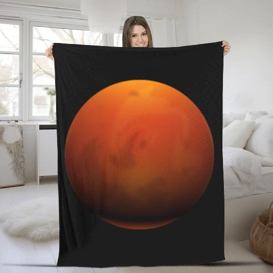 Mars Planet Fleece Blankets
