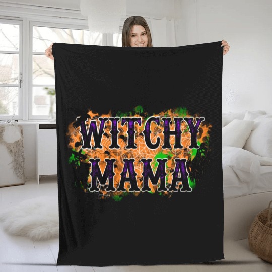 Witchy Mama Fleece Blankets