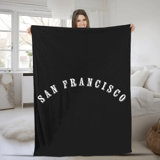 San Francisco Sf California Men Women Fleece Blankets