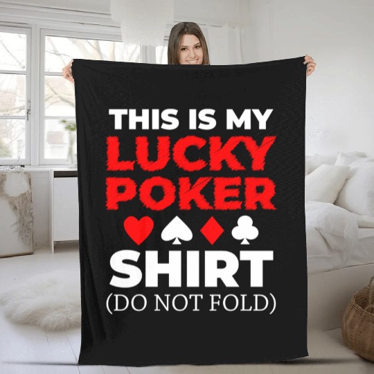 Card Game Blackjack Win Play Fleece Blankets
