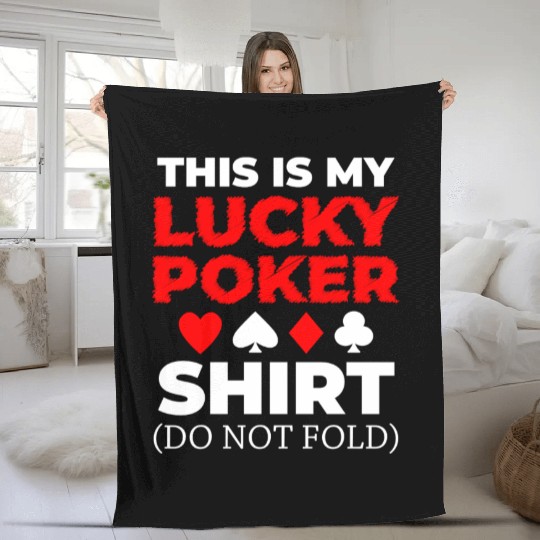 Card Game Blackjack Win Play Fleece Blankets