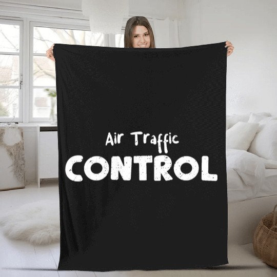 Air Traffic Control - Airport Fleece Blankets