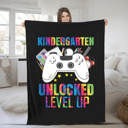 Kindergarten Unlocked Level Up Fleece Blankets