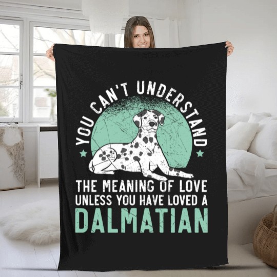 Spot Squad Paw Love Puppy Breeder Dalmatian Dog Fleece Blankets