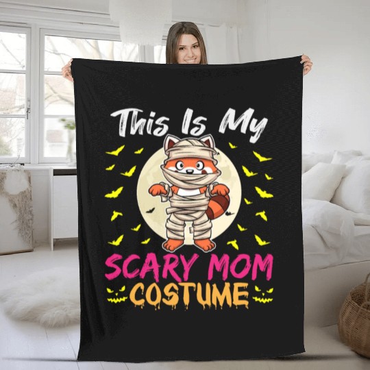 This Is My Scary Mom Costume Funny Halloween Fleece Blankets