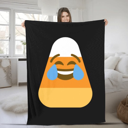 Laughing Candy Corn Halloween Costume Fleece Blankets