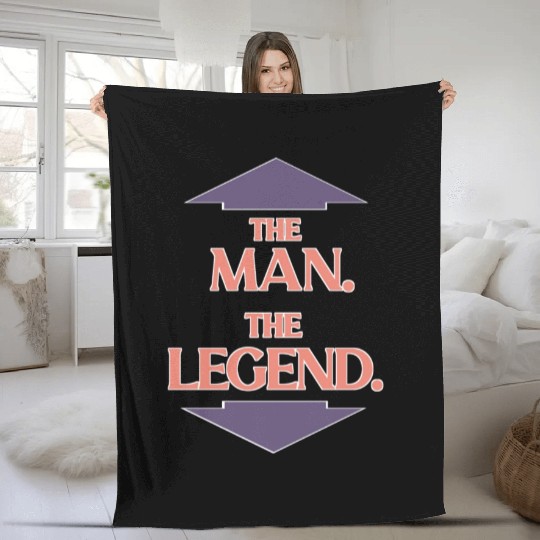 The man the legend Fleece Blankets