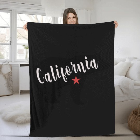 California Bear Flag Fleece Blankets