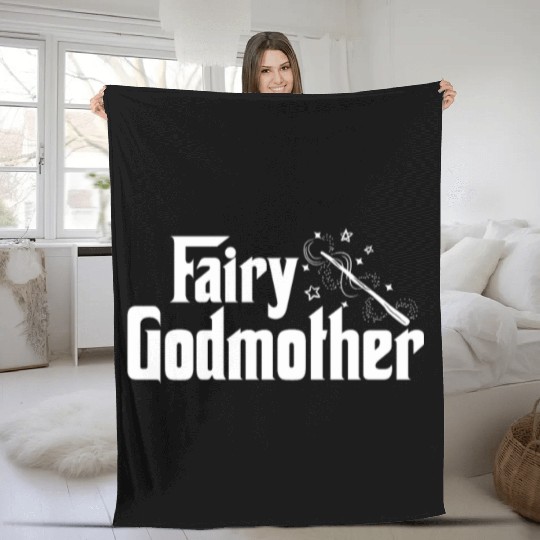Fairy Godmother Cute Wand Star Spell Fantasy Gift Fleece Blankets