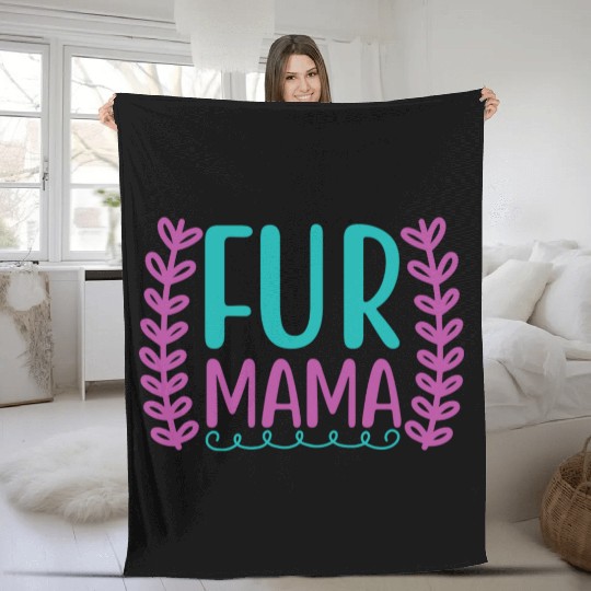 fur mama 01 Fleece Blankets
