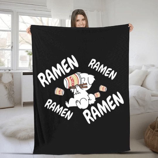 Maltese Instant Ramen Noodles Fleece Blankets