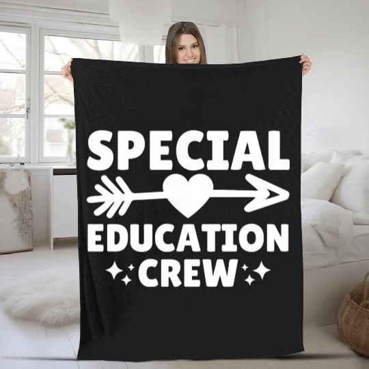 Special Education Crew Teacher Team Fleece Blankets