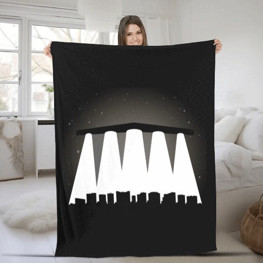 Black Triangle, Phoenix Lights Fleece Blankets