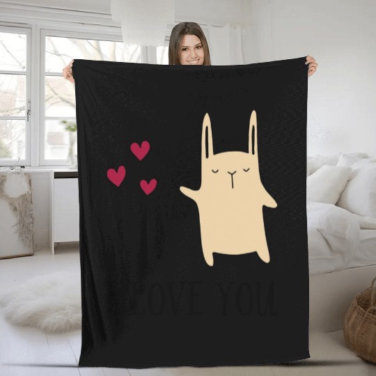 i love you Fleece Blankets