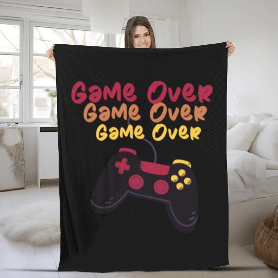 game over Vacation Holiday Vacation is calling Fleece Blankets