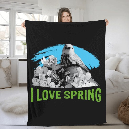 I love SPRING with Eagle Fleece Blankets