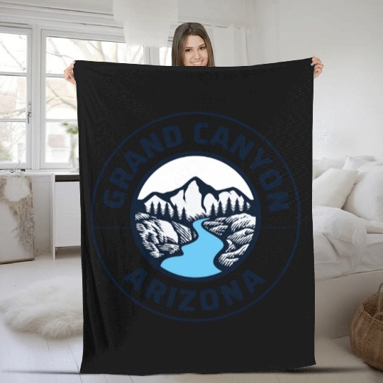 Grand Canyon Arizonna State Lovers Mountains Nature Fleece Blankets