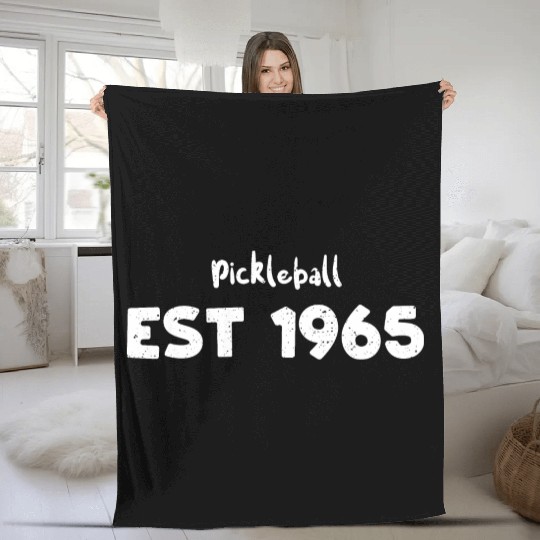 Pickleball Est 1965 - Hobbies Fleece Blankets