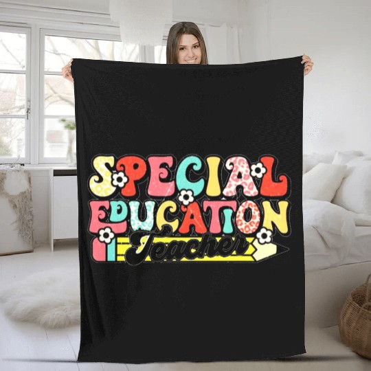 Special Education Teacher Fleece Blankets