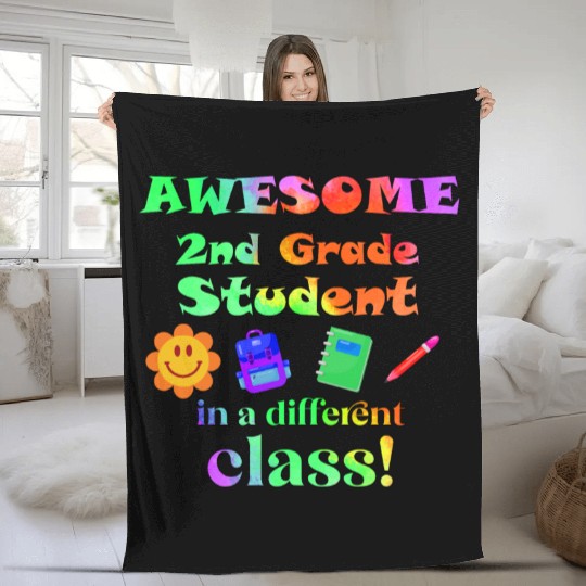 Awesome Second Grade Student in a Different Class Fleece Blankets