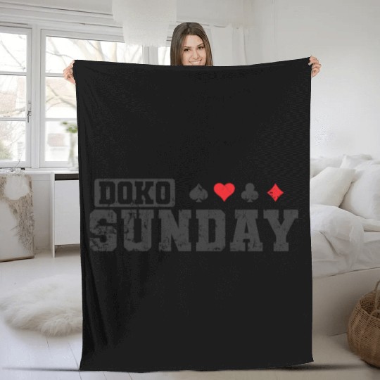 Doko Sunday Doppelkopf Card Game Hobby Fleece Blankets