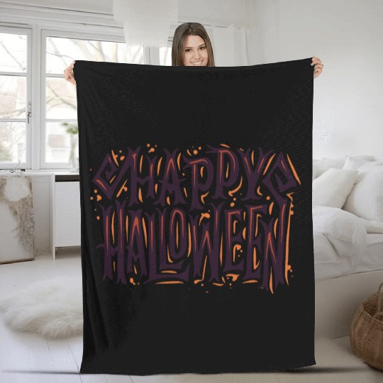 happy halloween Fleece Blankets
