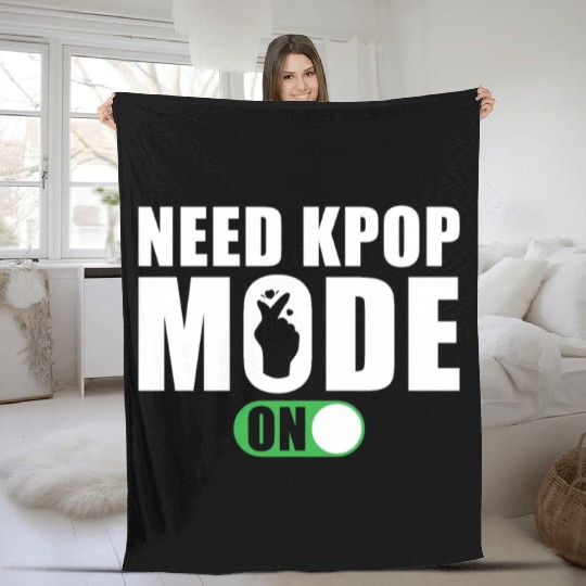 Need Kpop Mode on Fleece Blankets