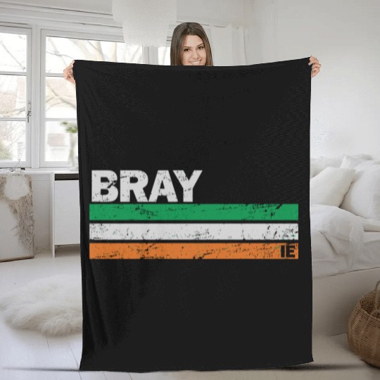 Bray Ireland Flag Irish Pride Fleece Blankets